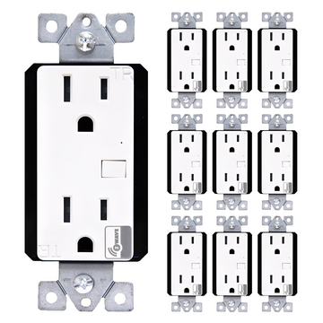 Enerlites Z-Wave In-Wall Tamper-Resistant 15A Decorator Duplex Receptacle
